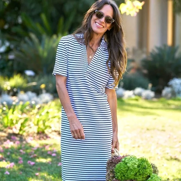 Frank & Eileen EMMA Popover Henley Maxi Dress, NWT - Picture 5 of 5